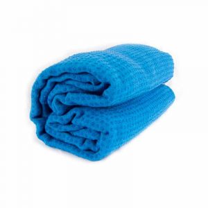 Yoga Handdoek Siliconen Antislip Blauw