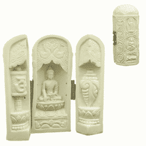 Kleine Boeddha Drieluik (12 cm)