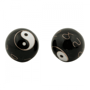 Meridiaankogels Yin Yang Zwart (4 cm)