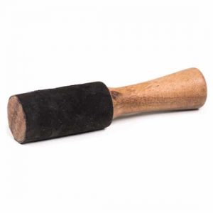 Klankschaal Stick met Zwart Suède (200 gram)