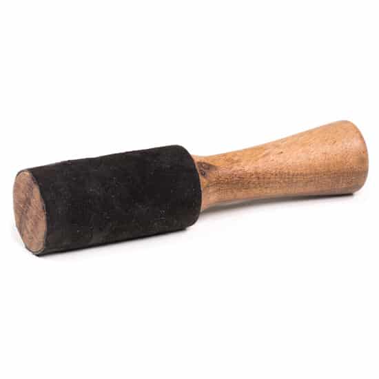 Klankschaal Stick met Zwart Suède (200 gram)