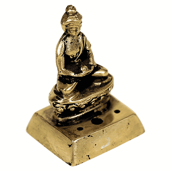 Wierookbrander Boeddha Messing - 4,5 cm