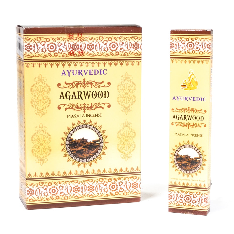Ayurvedische Masala Wierook Agarwood Premium (12 doosjes)