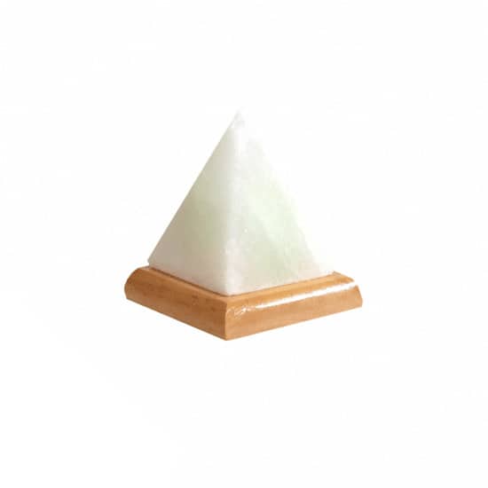Himalaya Zoutlamp USB Wit Piramide (ca. 400 gram) 9 cm