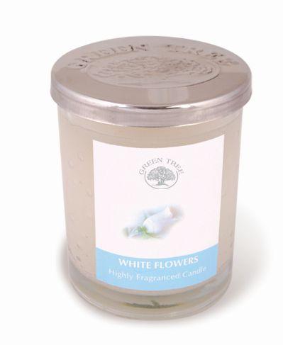 Green Tree Geurkaars White Flowers (200 gram)