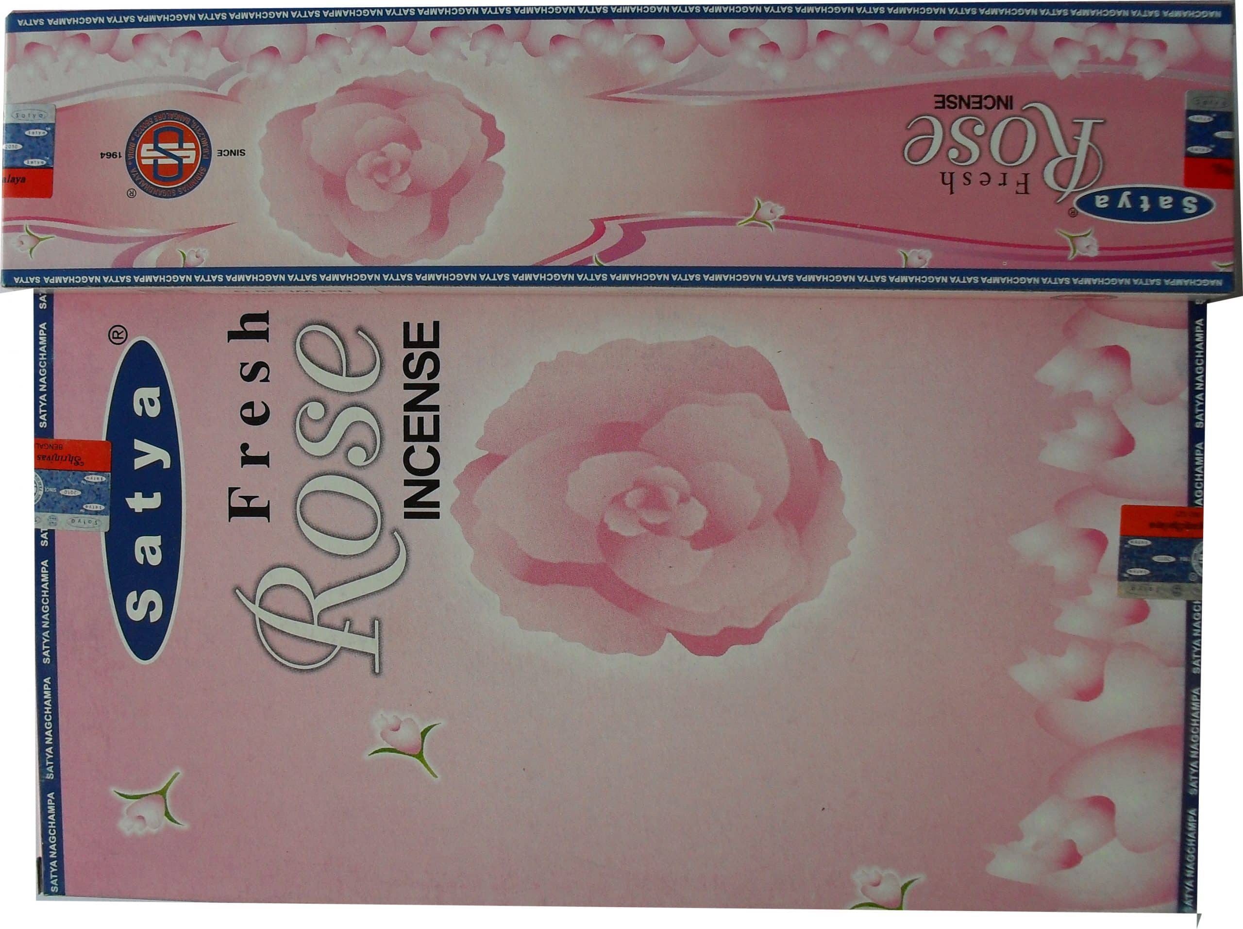 Nag Champa Wierook Fresh Rose (12 pakjes)