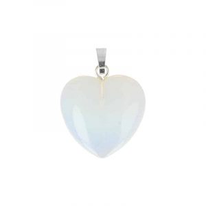 Hartvormige Edelstenen Hanger Opaliet (20 mm)