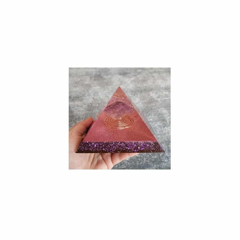 Orgonite Piramide Lepidoliet (90 mm)