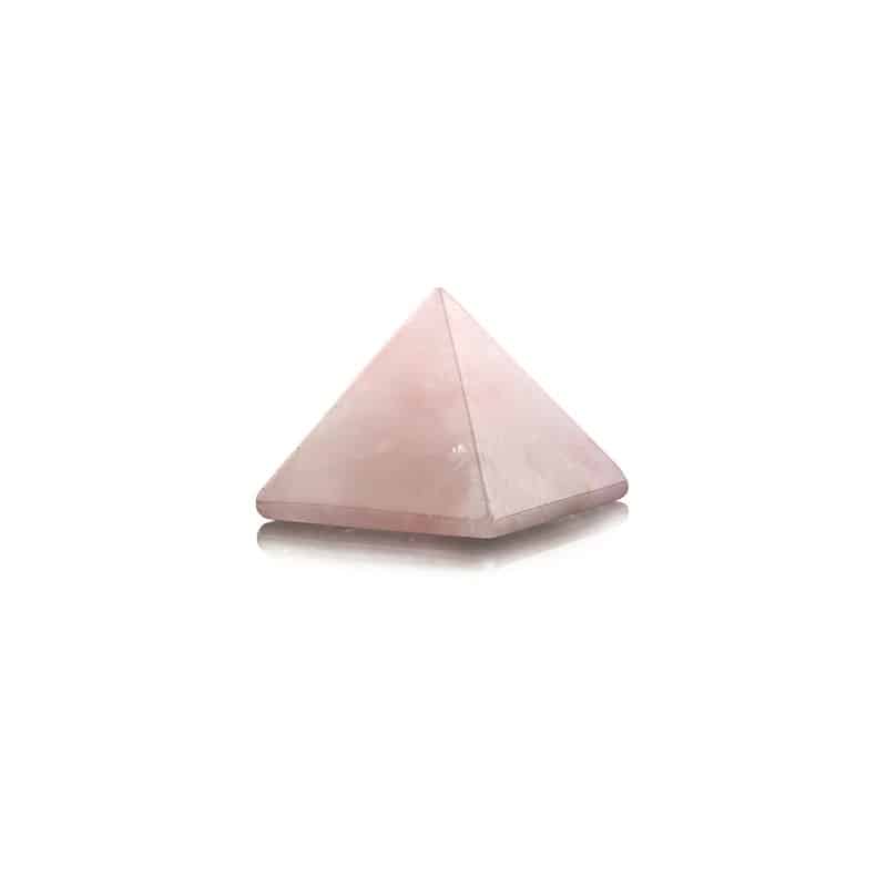 Edelsteen Piramide Roze Kwarts - 25 mm