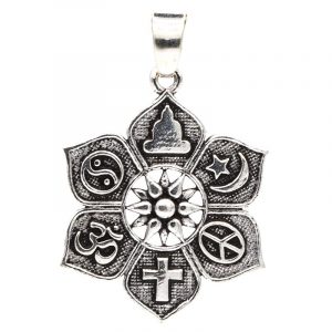 Hanger Lotus met Religieuze Symbolen