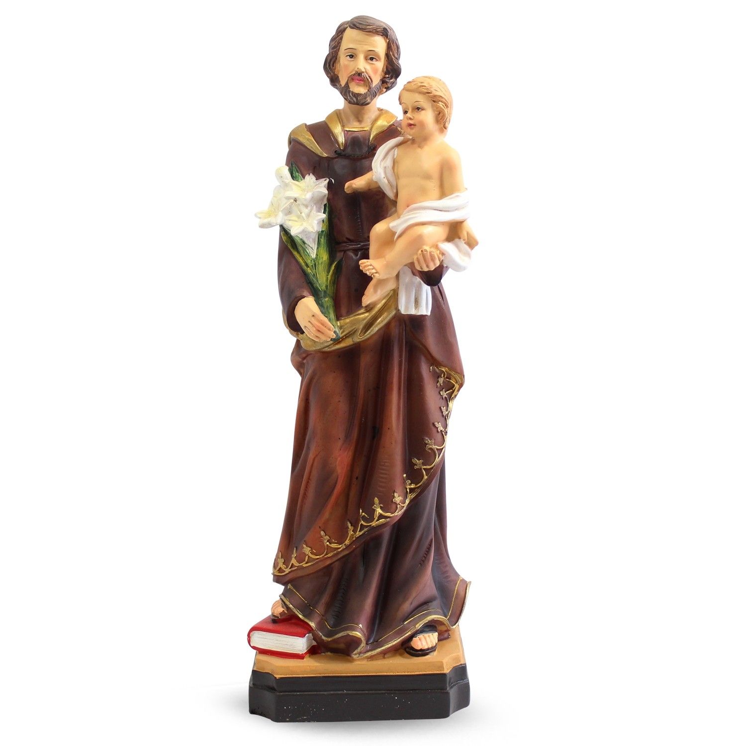 Beeld van Jozef met Kindje Jezus (30 cm)