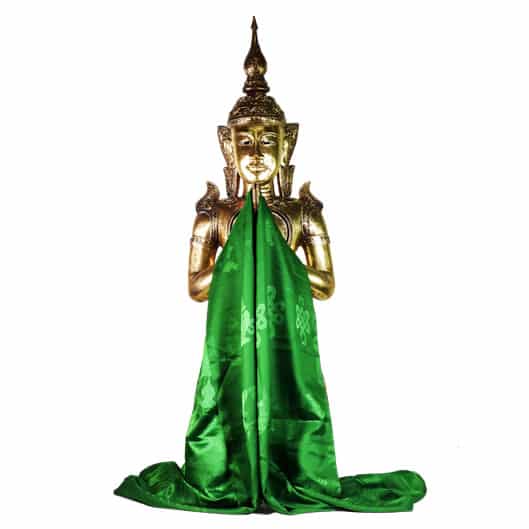 Tibetaanse luxe Katha Sjaal - Groen - XL