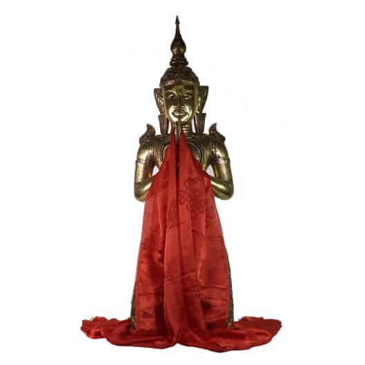 Tibetaanse luxe Katha Sjaal - Rood - XL