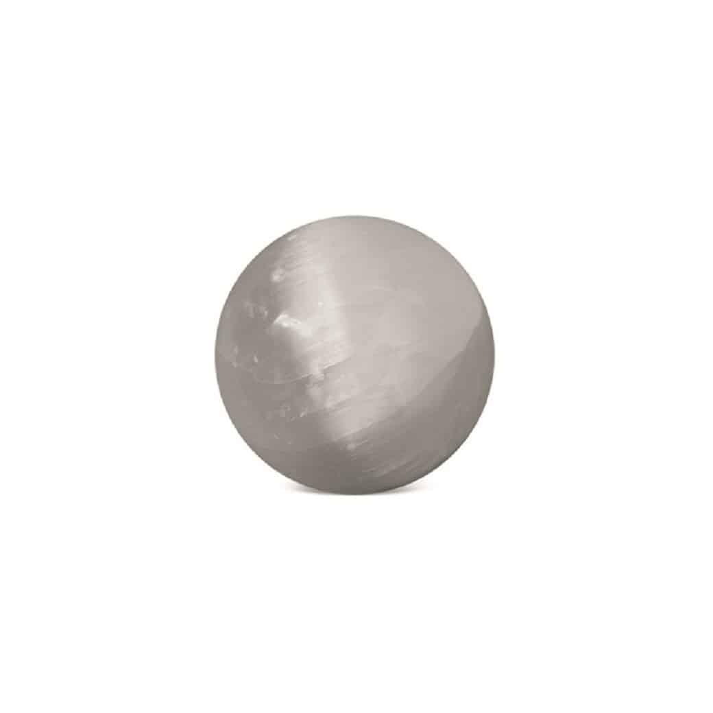 Edelstenen Bol van Seleniet (10 cm)