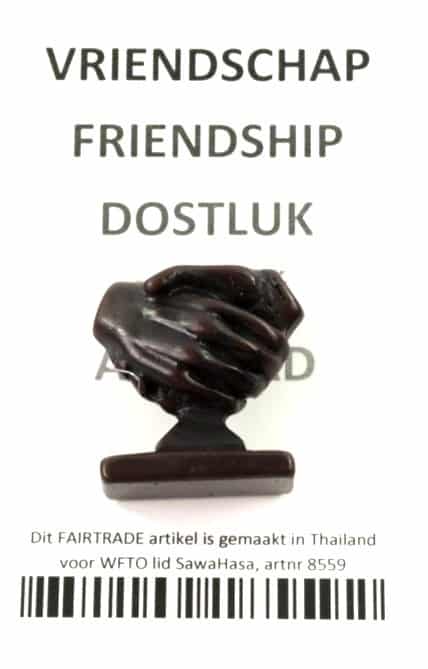 Vriendschap Handje Polystone (3 cm)