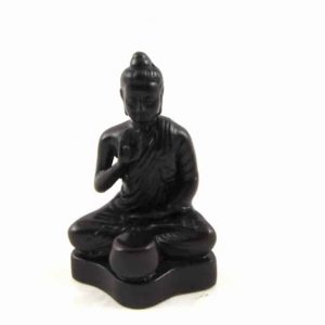 Beeld Polystone Boeddha met Kom (12 cm)