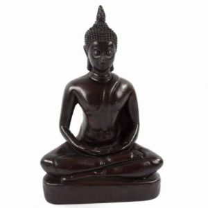 Beeld Polystone Boeddha met Parel (17 cm)
