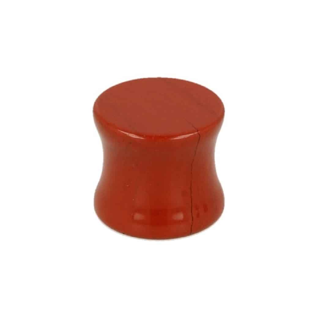Plug Oorpiercing Jaspis Rood (12 mm)