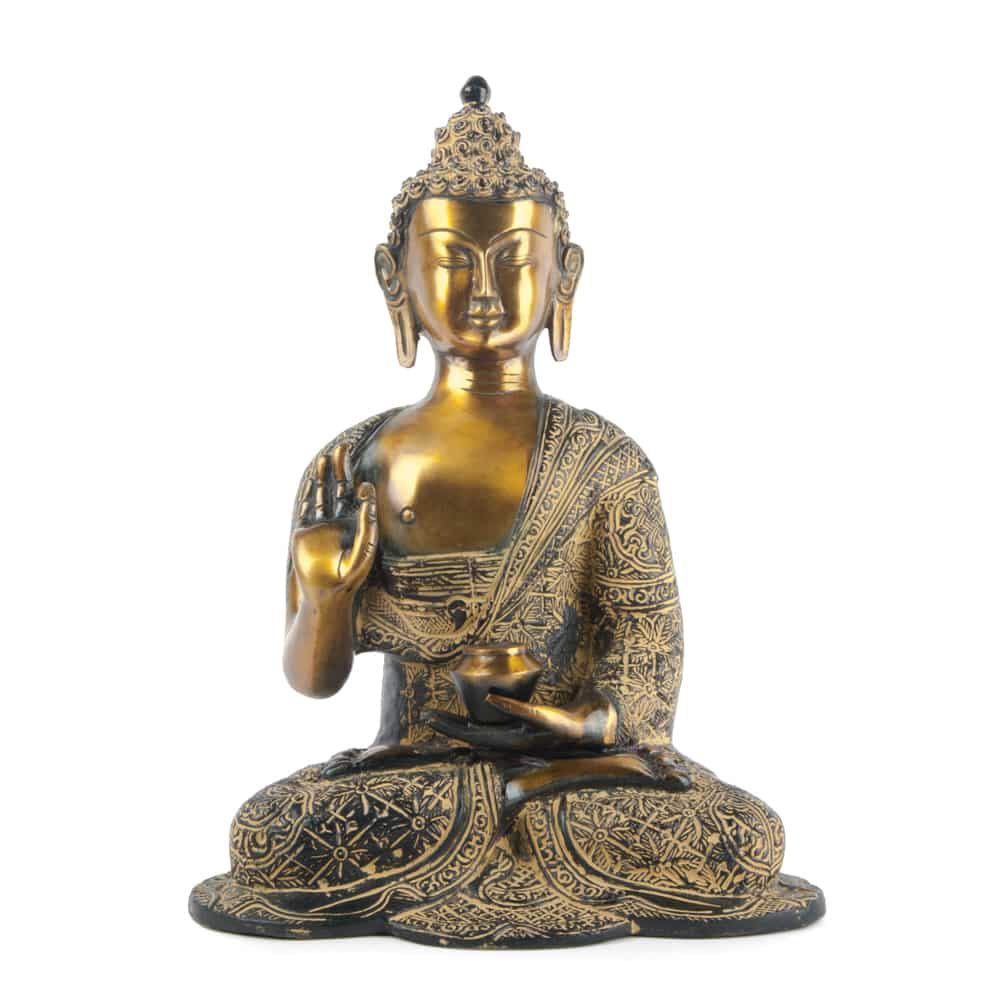 boeddha meditatie goud beeld
