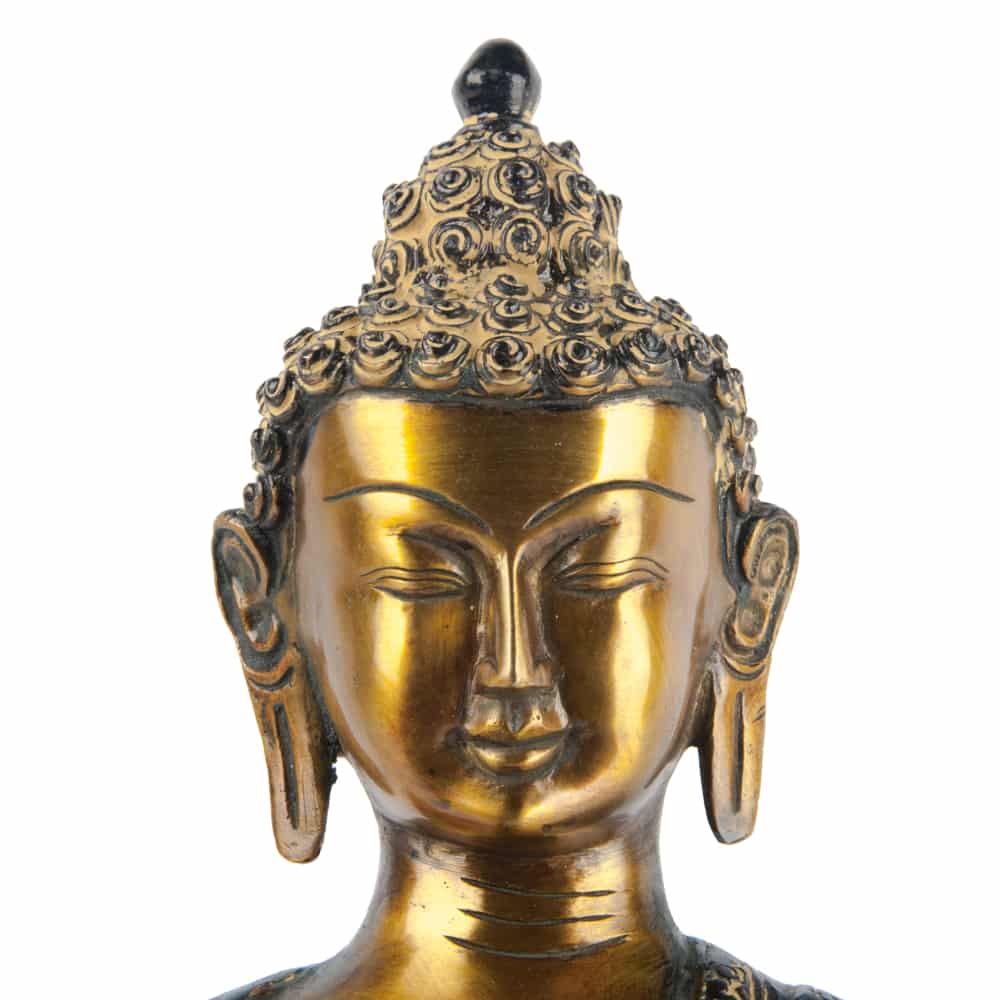 boeddha meditatie hoofd goud