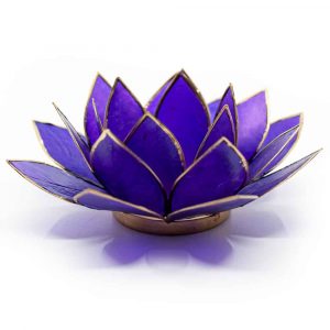 Lotus Sfeerlicht Violet 7e Chakra Goudrand