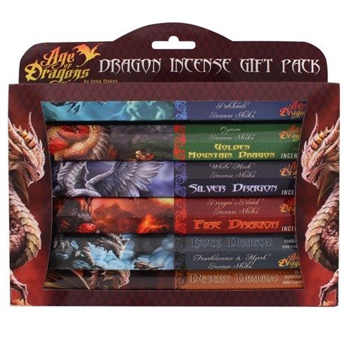 Wierook Geschenkset Age of Dragons van Anne Stokes (6 pakjes met 20 stokjes)