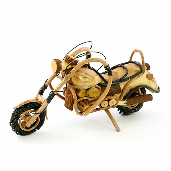 Chopper (Motorfiets) van Bamboe (38 cm)