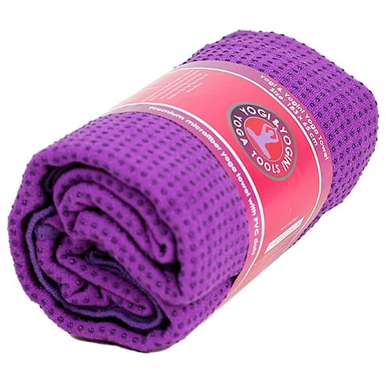 Yoga Handdoek PVC Antislip Paars