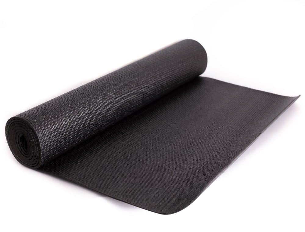 PVC yogamat zwart