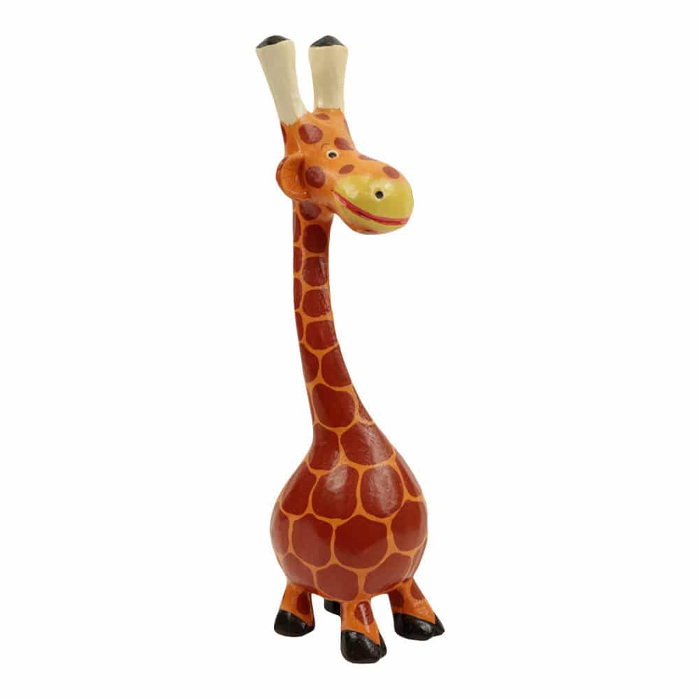 Houten Giraffe met Buikje XL