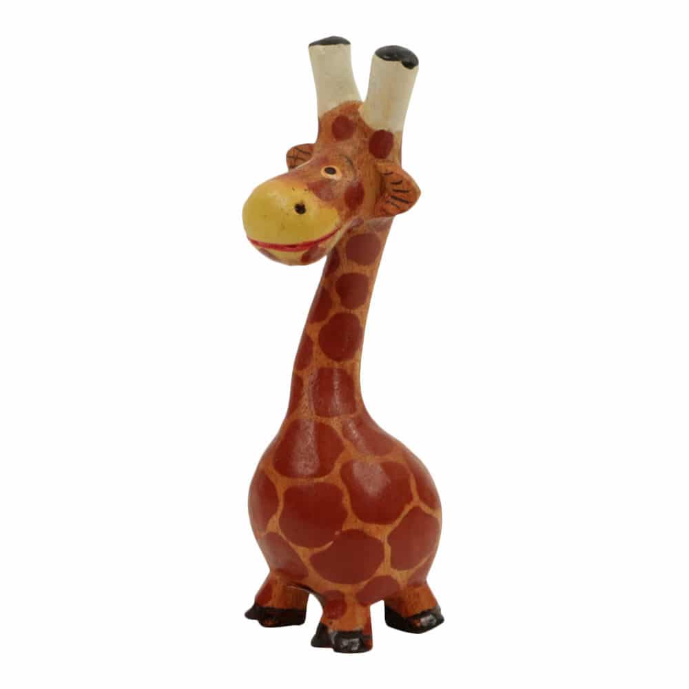 Houten Giraffe met Buikje M