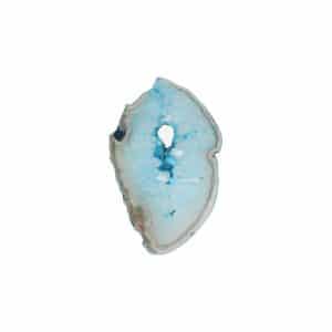 Blauwe  Agaatschijf Middel (10 - 15 cm)