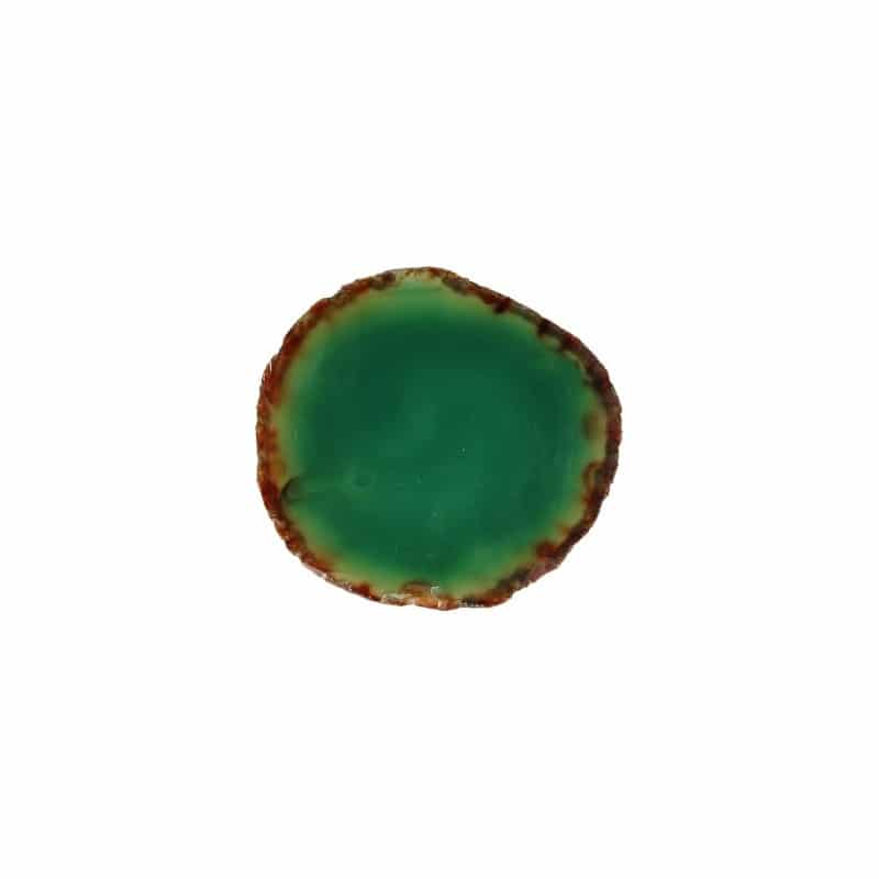Groene Agaatschijf Middel (10 - 15 cm)