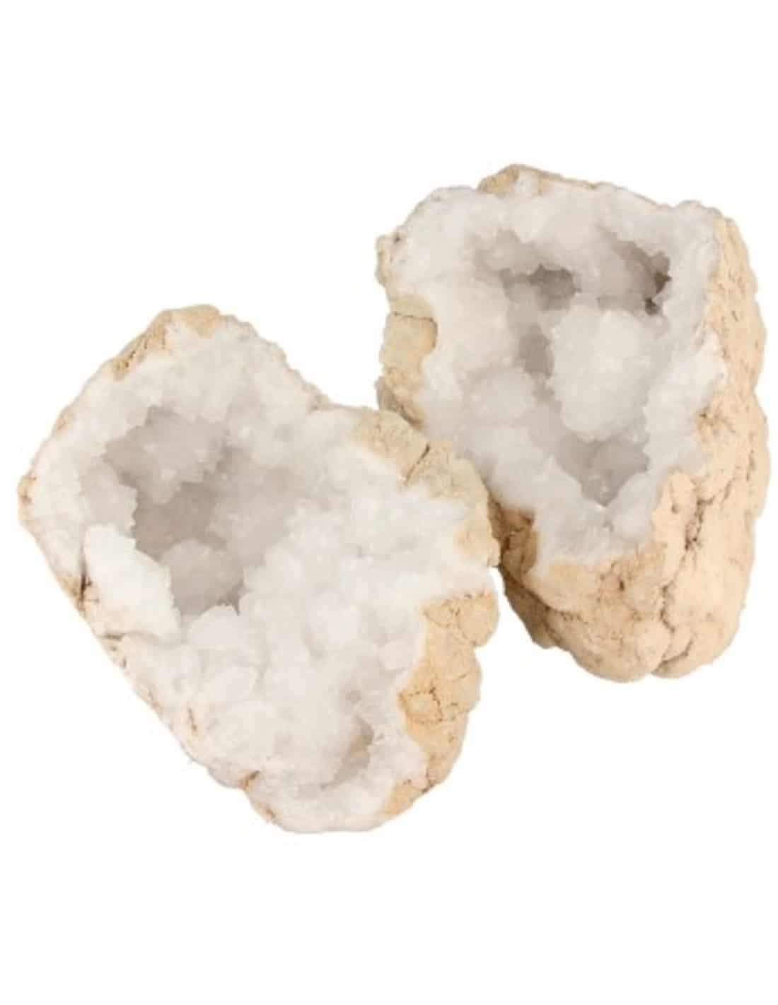 Eén paar Geodes van Bergkristal (Model 16)