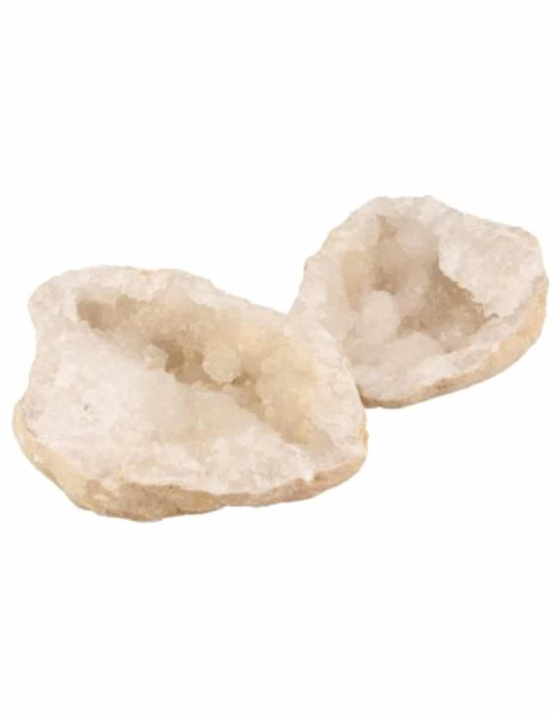 Eén paar Geodes van Bergkristal (Model 28)