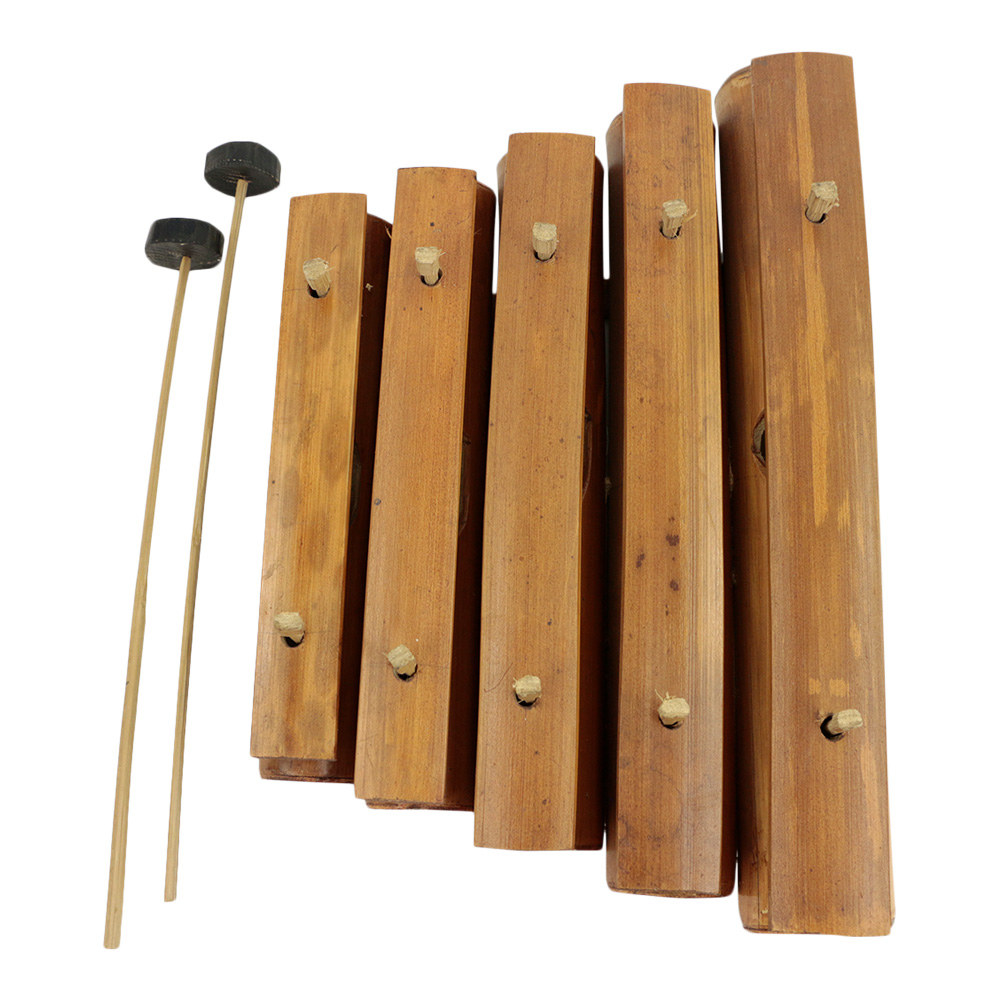 Treinstation mosterd Zichtbaar Bamboe Gamelan - Indonesische Xylofoon (31 x 21 cm) Kopen - Spiru