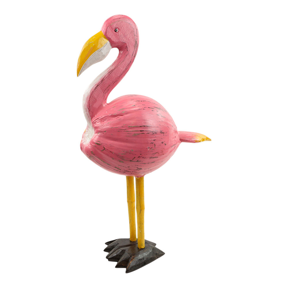 Flamingo van Kokosnoot en Hout