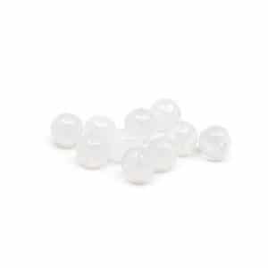 Edelsteen Losse Kralen Witte Jade - 10 stuks (4 mm)