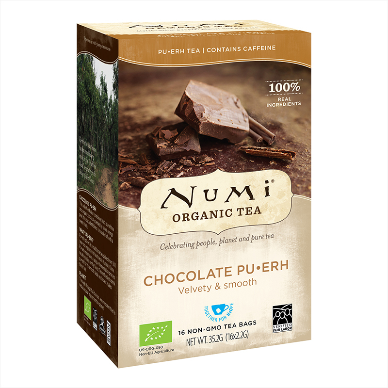 Numi Biologische Chocolade Pu Erh Thee (16 x 2.2 gram)