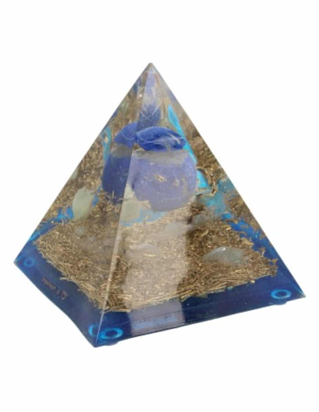 Orgonite Piramide met Lapis Lazuli en Merkabah