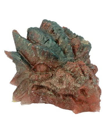 Kristallen Draken Schedel Rode Jaspis Orgoniet - 10 cm