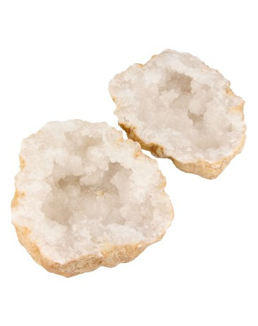 Edelsteen Bergkristal Geode Paar (12-16 cm)