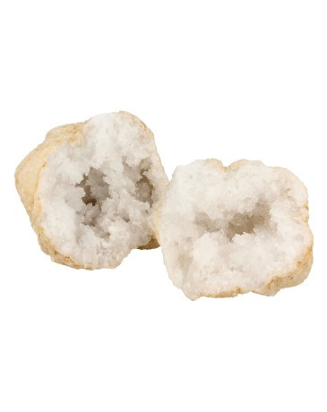 Edelsteen Bergkristal Geode Paar (7-10 cm)