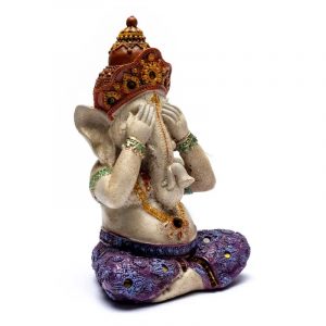 Ganesha Beeld Zien (15 x 10 x 21 cm)
