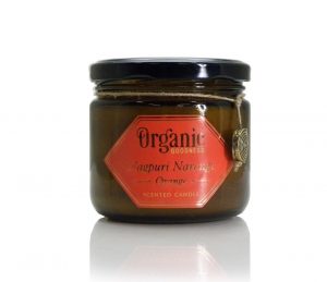 Organic Goodness Geurkaars in Glas Narangi Sinaasappel - Soja Was (200 gram)