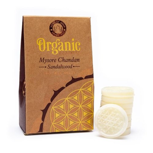 Organic Goodness Wax Melts Geurwax Sandelhout - 40 gram