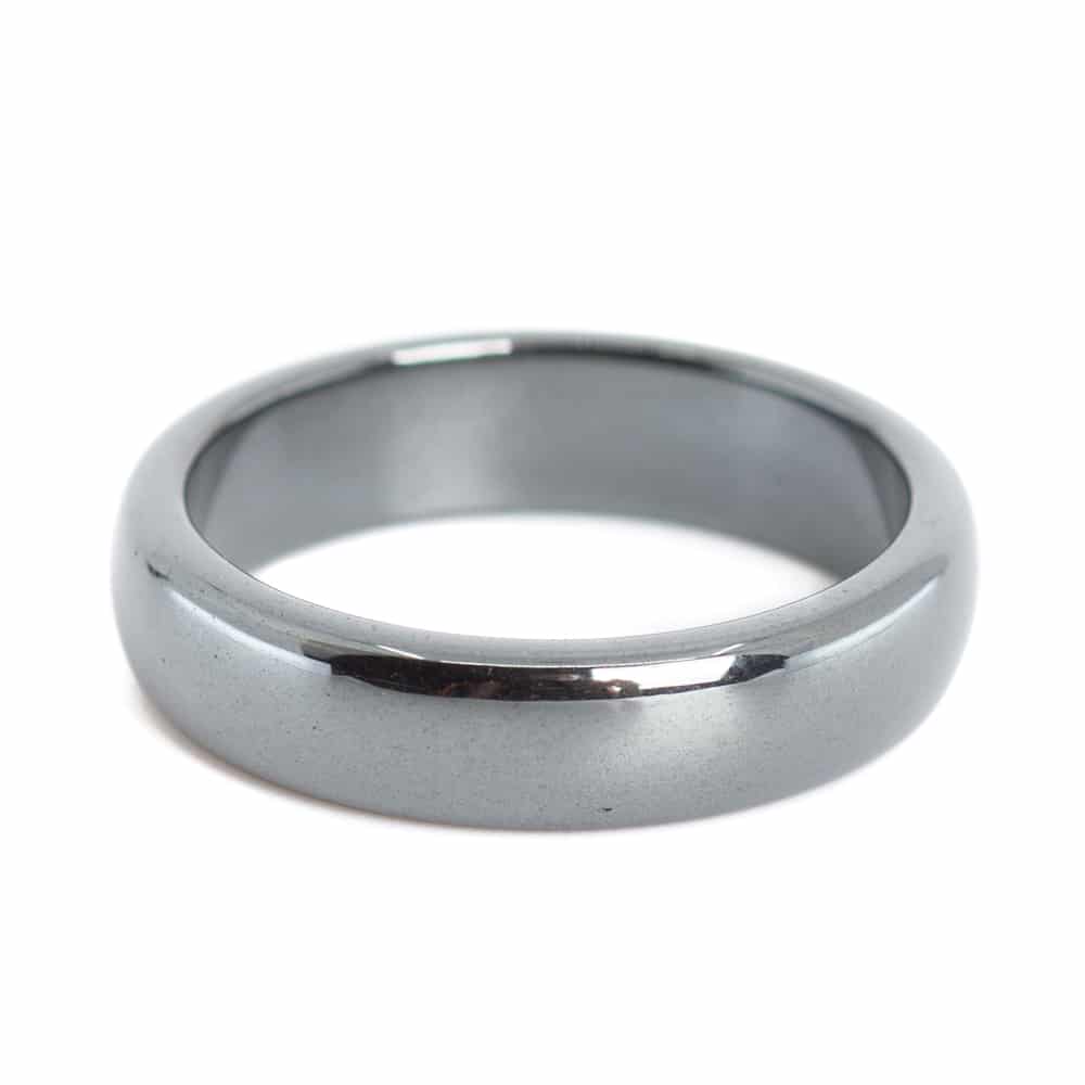 Edelstenen Ring Hematiet (6 mm - Maat 20)