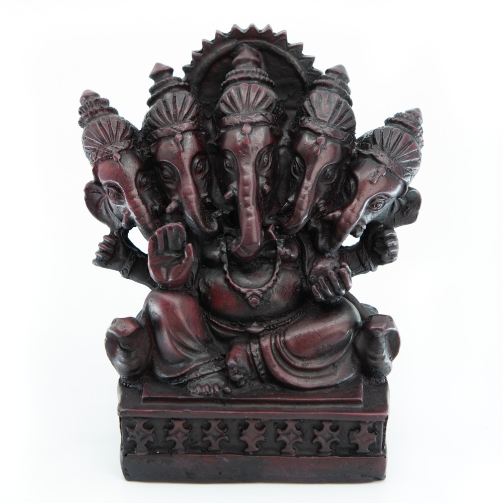 Beeld Ganesha met Vijf Hoofden (13 cm)