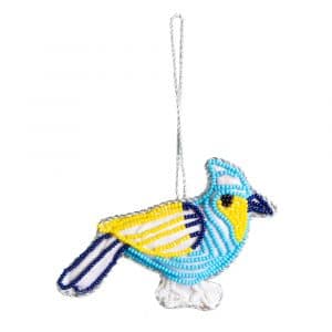 Hanger Ornament Traditioneel Blauwe Vogel (13 cm)