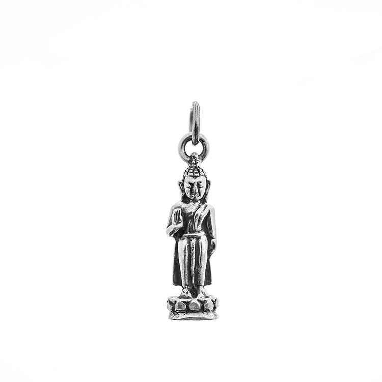 Geboortedag Boeddha hanger/bedel Maandag 925 zilver - 2 cm